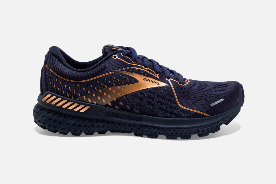 Brooks Adrenaline Gts 21 Road Loopschoenen Dames - Zwart/Goud - 312679OKW